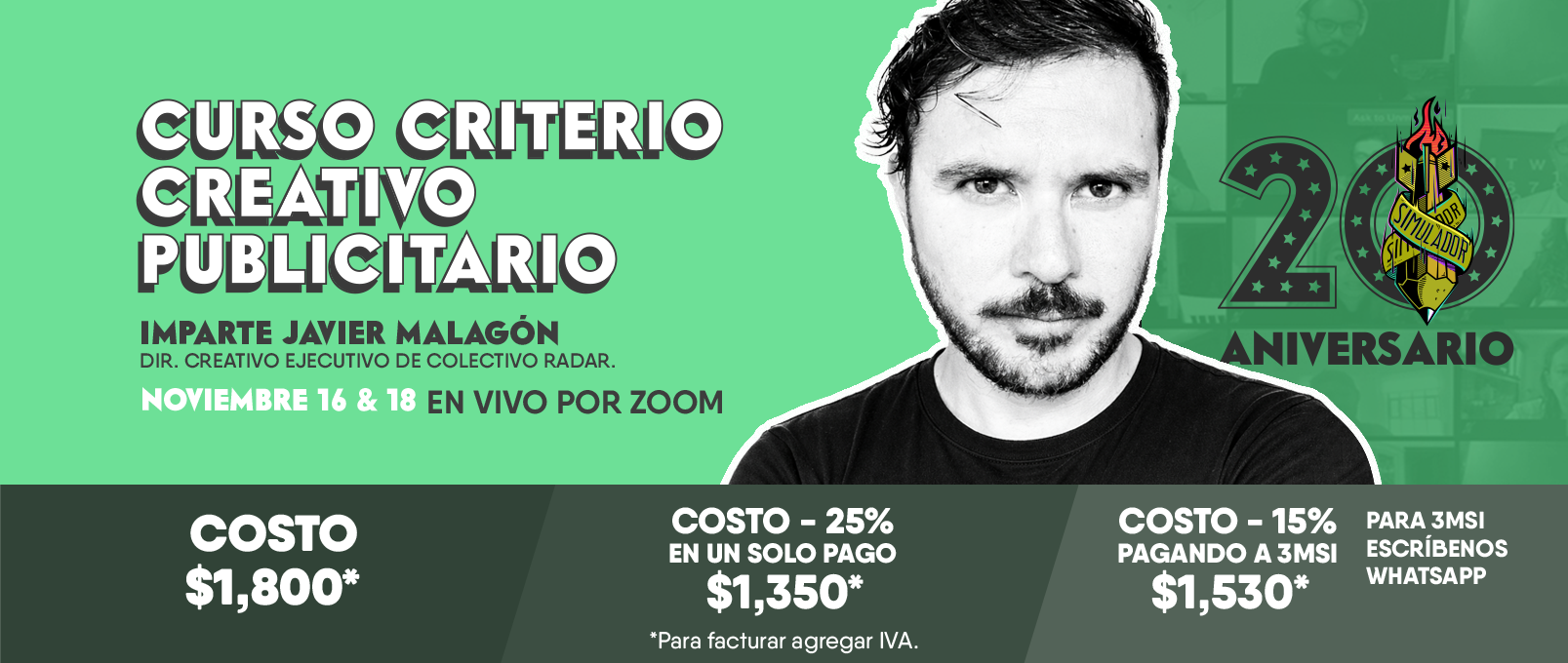 CURSO CRITERIO CREATIVO PUBLICITARIO.